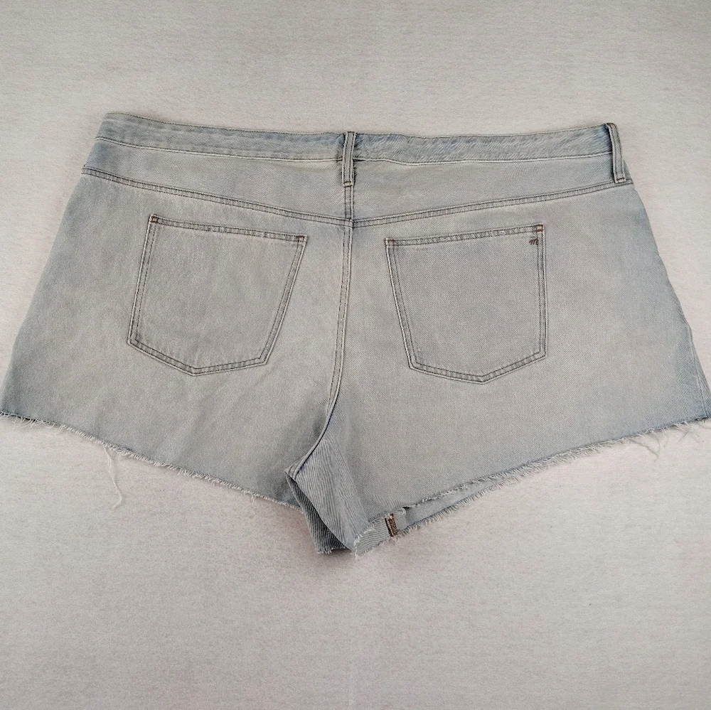 NWT Madewell Light Blue Relaxed Denim Shorts Size 28W